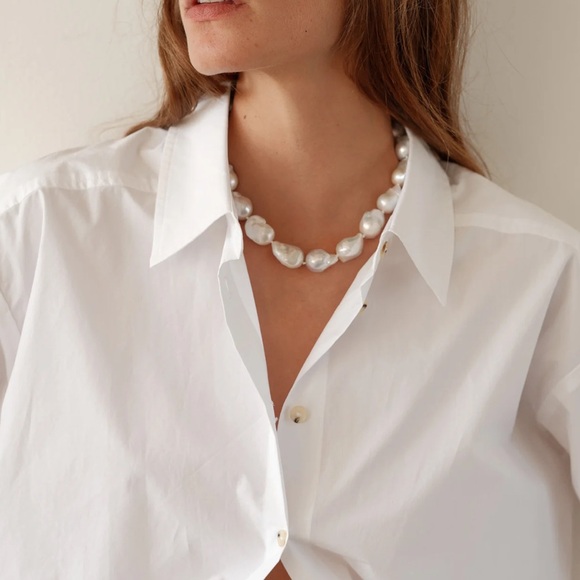 DONNI - The June White Pearl Choker - firm price - Picture 4 of 9